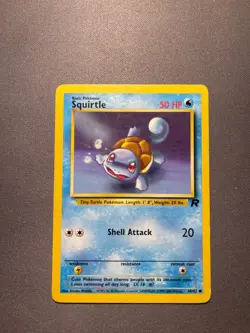 Pokemon TCG Squirtle Unlimited 68/82 Regular 1999-2000 Team Rocket Set - Image 1