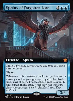 MTG - Sphinx of Forgotten Lore (Extended) - Foundations - X1 - (NM) - - Image 1