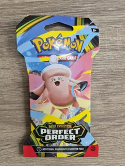 Pokemon TCG: Mega Evolution - Perfect Order - Sleeved Booster Pack (Clefable) - Image 1