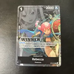 Rebecca (Winner Pack 2025 Vol. 2) OP04-092 English One Piece Promo Card - NM - Image 1