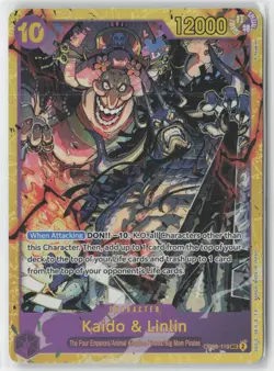 Kaido & Linlin Foil OP08-119 SEC One Piece TCG Two Legends English - Image 1