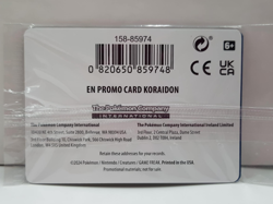 Koraidon 119/162 EB Games Stamped Promo Pokemon TCG Card SEALED - Image 2