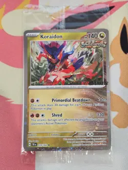 Koraidon 119/162 Sealed Stamped Cosmos Holo EB Games Promo Pokemon TCG - Image 1