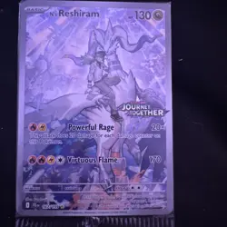 Pokemon TCG N's Reshiram 167/159 Journey Together Stamped Promo SEALED - Image 3