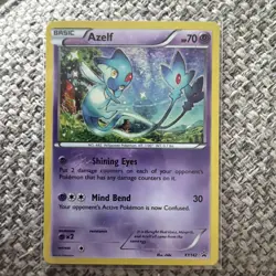 Pokemon Azelf XY142 Holo Black Star Promo Card 2016 Excellent Condition - Image 1