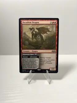 MTG Decadent Dragon Wilds of Eldraine NM R Magic - Image 1