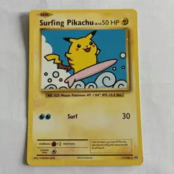 Pokemon TCG Surfing Pikachu XY Evolutions Card 111/108 Secret Rare - Image 1