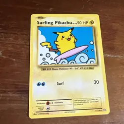 Pokemon TCG Surfing Pikachu XY Evolutions 111/108 Regular Secret Rare - Image 1