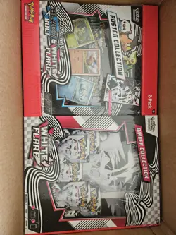 Pokemon TCG Scarlet and Violet Black Bolt White Flare Binder Collection Sealed - Image 1