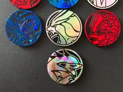 10 X Pokemon Coins Coin Tokens Shiny Dialga Groudon Suicune Entei Pikachu Rowlet - Image 2
