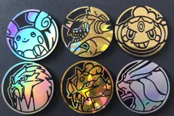 10 X Pokemon Coins Coin Tokens Shiny Raikou Suicune Entei Hoopa Groudon Shaymin - Image 3