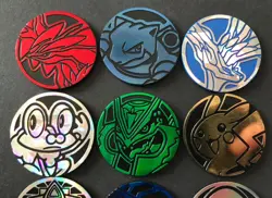 10 X Pokemon Coins Coin Tokens Shiny Blastoise Rayquaza Dialga Pikachu Xerneas - Image 3
