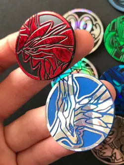 10 X Pokemon Coins Coin Tokens Shiny Blastoise Rayquaza Dialga Pikachu Xerneas - Image 4