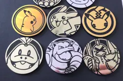 8 X Pokemon Large Coins Coin Tokens Shiny Charizard Eevee Pikachu Blastoise - Image 3