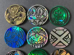 10 X Pokemon Coins Coin Tokens Shiny Mega Rayquaza Pikachu Lucario Lugia Genesec - Image 3