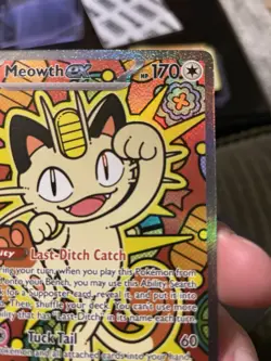 Pokemon Perfect Order Meowth EX 121/088 Holo, NM - Image 2