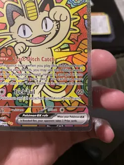 Pokemon Perfect Order Meowth EX 121/088 Holo, NM - Image 3