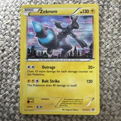 Pokemon TCG NM-Mint condition Zekrom 51/113 Holo Rare Legendary Treasures - Image 1