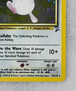 Wigglytuff 19/130 MP Base Set 2 Holo Rare WoTC Pokemon TCG - Image 5