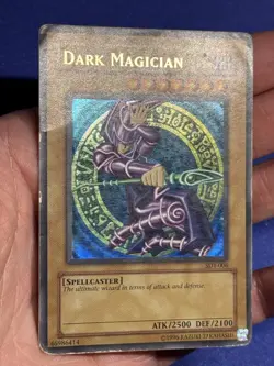 Dark Magician SDY-006 Yugi Unlimited Glossy Bold Foil Line Misprint Error HP - Image 3