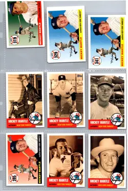 2007 Topps Baseball Mickey Mantle Trading Card Lot Of 12 - Image 1