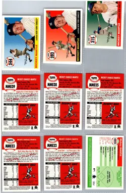 2007 Topps Baseball Mickey Mantle Trading Card Lot Of 12 - Image 2