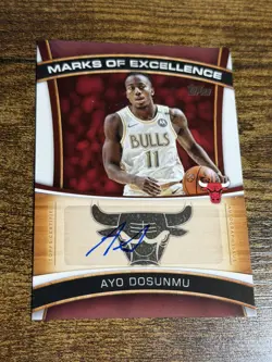 AYO DOSUNMU 2025-26 Topps #ME-AD Marks of Excellence Auto - Image 1