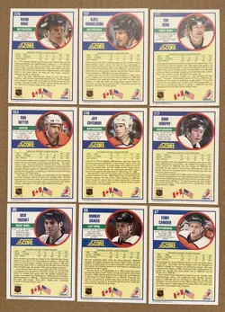 1990-91 Score Canadian English NHL Hockey -Lot Of 18 Cards- Philadelphia Flyers - Image 4