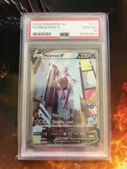 Mewtwo V (Alternate Full Art) 072/078 Pokemon GO Holo - Image 1