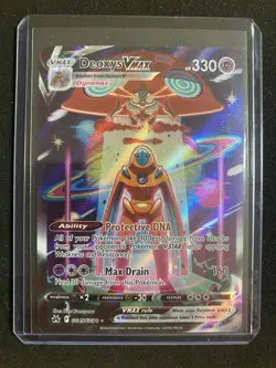 Pokemon Deoxys VMAX GG45 Crown Zenith Illistration Card Pikachu Greninja Zeraora - Image 1