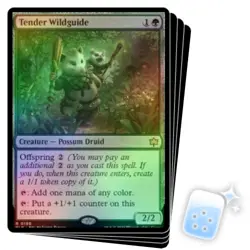 FOIL TENDER WILDGUIDE X4 Bloomburrow BLB Magic MTG MINT CARD - Image 1