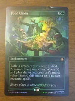 Food Chain P 0133 Promo From pizza bunble FOIL MTG Teenage Mutant Ninja Turtles - Image 1