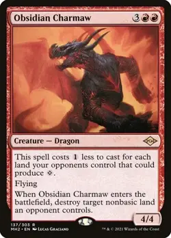 1x Obsidian Charmaw NM Eng MTG - Modern Horizons 2 - Image 1