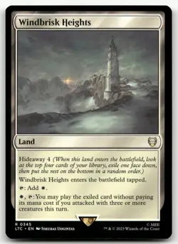 Windbrisk Heights #345 (NM) Lord of the Rings LTC Magic MTG - Image 1