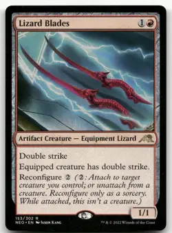 Lizard Blades #153 (NM) Kamigawa Neon Dynasty NEO Magic MTG - Image 1