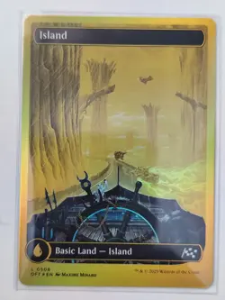 MTG - Island - Land - Aetherdrift - 0508 - Full Art First Place Foil - Image 1