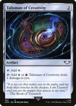 Talisman of Creativity 40K LP MTG - Image 1