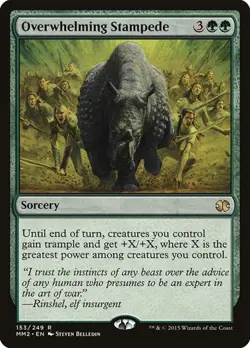 Overwhelming Stampede MM2 LP MTG - Image 1
