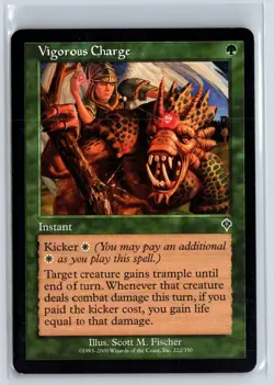 VIGOROUS CHARGE - Invasion - MTG Magic the Gathering Card - Common - Image 1