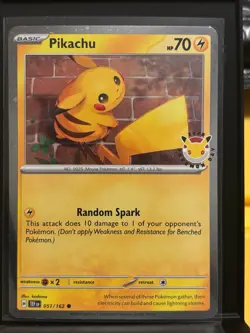 NM Pikachu (Pokemon Day 2026) 051/162 Holo Pokemon - Image 1