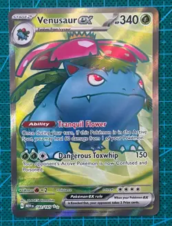 Pokemon TCG Venusaur Ex 182/165 Ultra Rare Scarlet & Violet: 151 English - Image 1