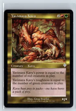 YAVIMAYA KAVU - Invasion - MTG Magic the Gathering Card - Uncommon - Image 1