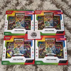 Pokemon First Partner Illustration Collection 1 x4 Boxes | Same Day Dispatch ✅🔥 - Image 1