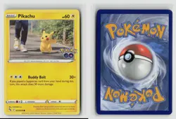 Pikachu #027/078 Pokemon Go Common Non Holo Pokemon TCG NM - Image 3