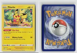 Pikachu #052/196 Swsh11 Lost Origin Common Non Holo Pokemon TCG NM - Image 3