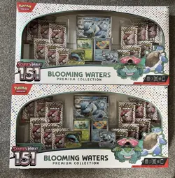 Lot Of (2) Pokemon TCG 151 Blooming Waters Premium Collection Sealed - Image 1