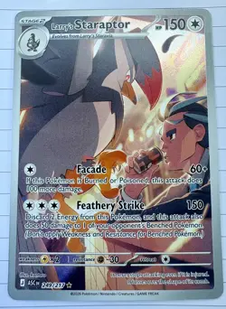 Pokemon Larry's Staraptor 249/217 ASC Full Art Holo Rare Stage 2 150 HP - Image 1