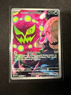 Pokemon TCG Cynthias Spiritbomb 244/217 Illustration Rare Ascended Heroes Mint - Image 1