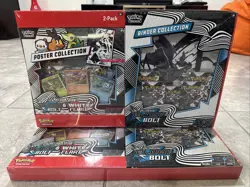 Pokemon TCG Black Bolt Binder Collection + Unova Poster Collection 2-Pack New - Image 1