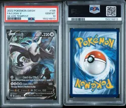 2022 POKEMON SWORD & SHIELD SILVER TEMPEST #186 FULL ART/LUGIA V PSA 10 - Image 3
